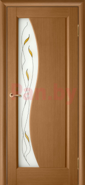 Межкомнатная дверь массив сосны Vilario (Стройдетали) Руссо ДЧ, Орех (900х2000) фото № 1