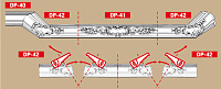 Угловой элемент для лепнины Декомастер DP 353R внутренний угол
