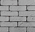 Декоративный искусственный камень Polinka Кирпич шамотный гипсовый угловой литой У0306, серый фото № 1