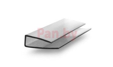Торцевой профиль для поликарбоната Royalplast 10 мм Серый, 2100мм фото № 1