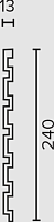 Декоративная реечная панель из дюрополимера Decor-Dizayn DD916-65SH 3000*240*13 мм