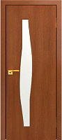 Межкомнатная дверь МДФ ламинированная Юни Стандарт С-10, Итальянский орех