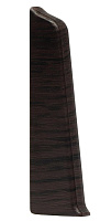 Заглушка для плинтуса ПВХ LinePlast LS026 Зебрано черно-коричневый, 85мм (левая)