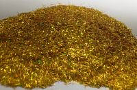 Блестки для жидких обоев Bioplast голографические золото люрекс (полоска)