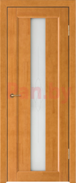 Межкомнатная дверь массив сосны Vilario (Стройдетали) Соната ДО, Светлый орех (900х2000) фото № 1