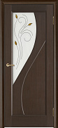 Межкомнатная дверь массив сосны Vilario (Стройдетали) Сандро ДЧ, Венге (900х2000)