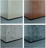 Плинтус универсальный алюминиевый Pro Design Panel 7208 Черный Муар