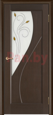 Межкомнатная дверь массив сосны Vilario (Стройдетали) Сандро ДЧ, Венге (900х2000) фото № 1