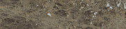 Ступень из керамогранита (грес) под мрамор Italon Charme Deluxe Имперадор Дарк угловая с капиносом 330x1600 правая