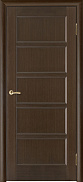 Межкомнатная дверь массив сосны Vilario (Стройдетали) Премьера-5 ДГ, Венге (900х2000)