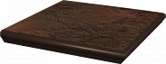 Клинкерная ступень Paradyz Semir Brown угловая с капиносом 330x330