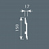 Плинтус напольный из экополимера Cosca Decor Экополимер PX007 фото № 2