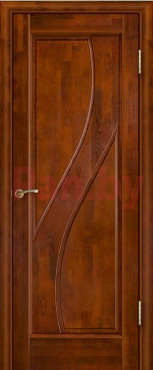 Межкомнатная дверь массив ольхи Юркас Дива ДГ - Бренди фото № 1