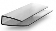 Торцевой профиль для поликарбоната Юг-Ойл-Пласт UP-4 мм серый