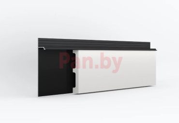Плинтус напольный алюминиевый Laconistiq Regular скрытый черный матовый порошковый фото № 2
