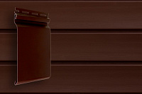 Сайдинг наружный виниловый Grand Line Premium Acryl Natural-брус Темный дуб, 3м