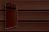 Сайдинг наружный виниловый Grand Line Premium Acryl Natural-брус Темный дуб, 3м фото № 1