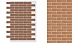 Гибкая фасадная панель АМК Кирпич однотонный 501 фото № 1