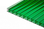 Поликарбонат сотовый Сэлмакс Групп Скарб-про зеленый 16 мм, 2100*6000 мм
