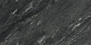 Ступень из керамогранита (грес) под мрамор Italon Skyfall Неро Смеральдо с капиносом 330х1200