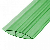 Соединительный профиль для поликарбоната Сэлмакс Групп неразъемный НP-4мм зеленый