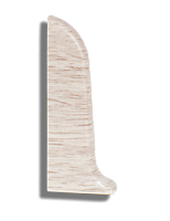 Заглушка для плинтуса ПВХ LinePlast L064 Клен белый, 58мм (левая)