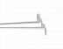 Плинтус потолочный из дюрополимера Decor-Dizayn Белая Лепнина Карниз DD 39 фото № 1