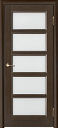 Межкомнатная дверь массив сосны Vilario (Стройдетали) Премьера-5 ДО, Венге (900х2000)