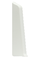 Заглушка для плинтуса ПВХ LinePlast LS001 Белый с тиснением, 85мм (левая)
