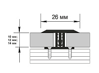 Порог Best Profile AC11 26 мм КД Горная лиственница 2700 мм