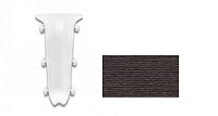 Угол внутренний для плинтуса ПВХ Ideal Деконика 352 Каштан Серый 85 мм