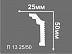 Плинтус потолочный из пенополистирола Де-Багет П 13 25х50 мм фото № 2