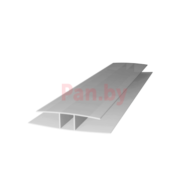 Соединительный профиль для поликарбоната Royalplast неразъемный 10мм серебро фото № 1