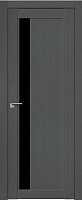 Межкомнатная дверь царговая экошпон ProfilDoors серия XN Модерн 2.71XN, Грувд Триплекс черный