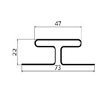 H профиль (соединительная планка) для сайдинга Grand Line Premium Acryl Тёмный дуб