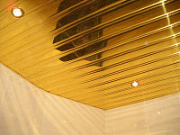 Реечный потолок Албес AN85AC Хром Золото 4000*85 мм