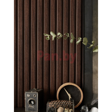 Декоративная реечная панель из полистирола Vox Linerio L-Line Chocolate 2650*122*12 мм Распродажа фото № 2