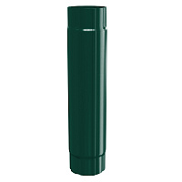 Труба водосточная МеталлПрофиль Престиж D -100, Зеленый, 1м, соединительная