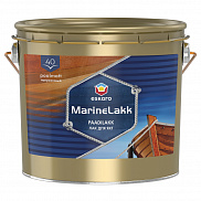 Лак алкидно-уретановый яхтный Eskaro Marine Lakk 40 бесцветный полуматовый 2,4 л
