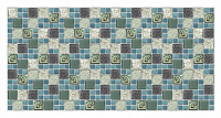 Панель ПВХ (пластиковая) листовая АртДекАрт Мозаика Морской бриз 955х480х3.2