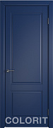 Межкомнатная дверь эмаль Colorit K1 Синяя эмаль