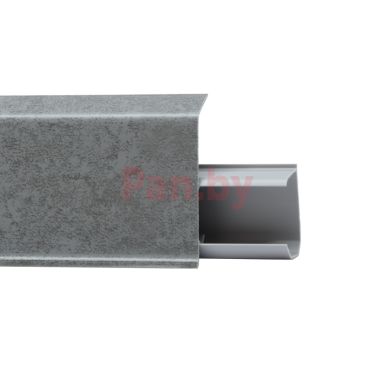 Плинтус напольный пластиковый (ПВХ) Winart Quadro 570 Дарк, 55 мм фото № 1