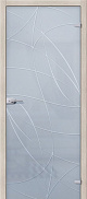 Межкомнатная дверь стеклянная el Porta Аврора Сатинато Белое (900х2000 мм)