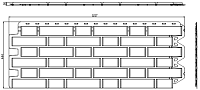 Фасадная панель (цокольный сайдинг) Альта-Профиль Кирпич клинкерный Коричневый