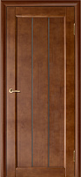 Межкомнатная дверь массив сосны Vilario (Стройдетали) Вега-19 ДЧ, Темный орех (900х2000)