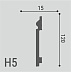 Плинтус напольный из полистирола Де-Багет H 5 фото № 2