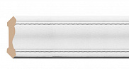 Плинтус потолочный из пенополистирола Декомастер Белый матовый 180-16 (42*42*2400мм)