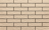 Клинкерная плитка для фасада Cerrad Krem 65x245 рельефная