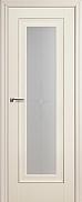 Межкомнатная дверь царговая экошпон ProfilDoors серия X Классика 24X, ЭшВайт Стекло Узор
