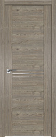 Межкомнатная дверь царговая экошпон ProfilDoors серия XN Модерн 150XN, Каштан темный (молдинг алюминий)